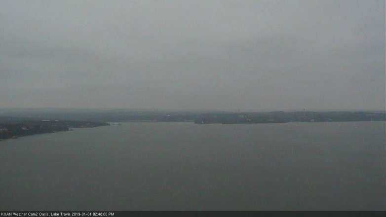 Lake Travis webcam, January 1, 2019 1:50 PM CT