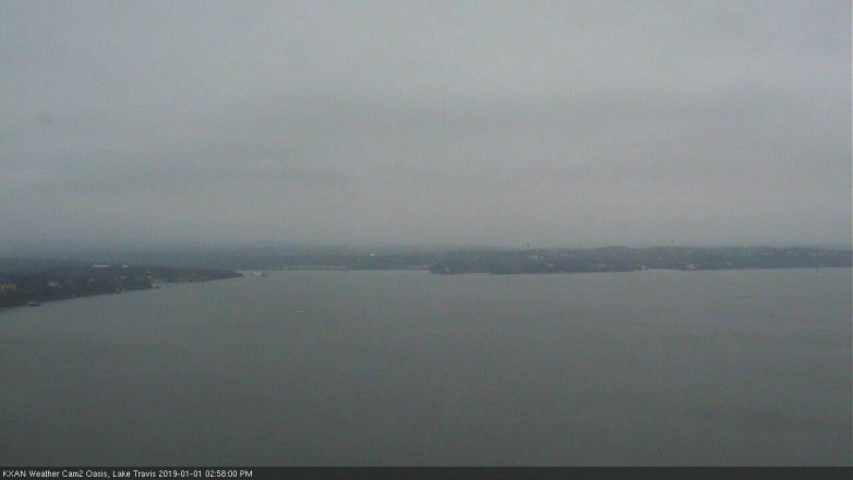 Lake Travis webcam, January 1, 2019 2:00 PM CT
