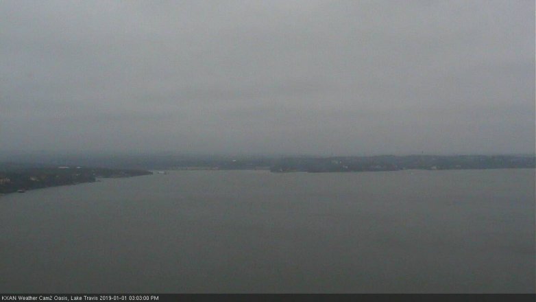 Lake Travis webcam, January 1, 2019 2:05 PM CT