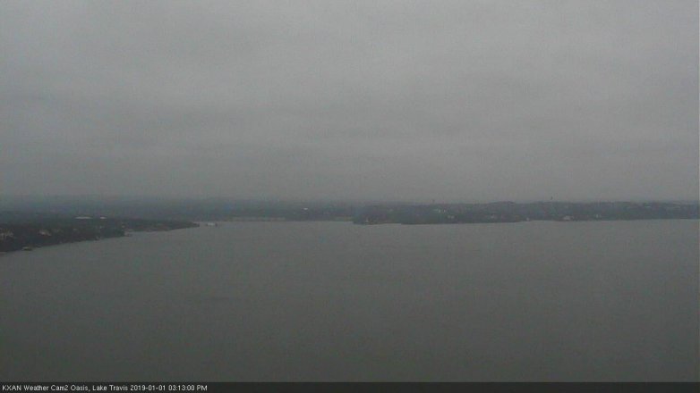 Lake Travis webcam, January 1, 2019 2:15 PM CT