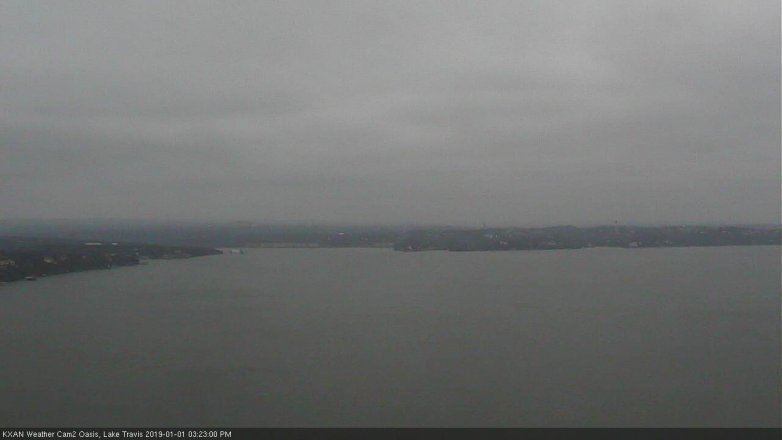 Lake Travis webcam, January 1, 2019 2:25 PM CT