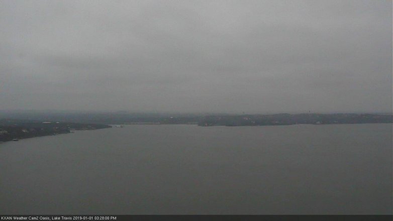 Lake Travis webcam, January 1, 2019 2:30 PM CT