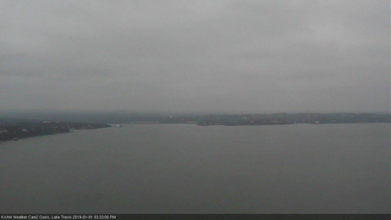 Lake Travis webcam, January 1, 2019 2:35 PM CT