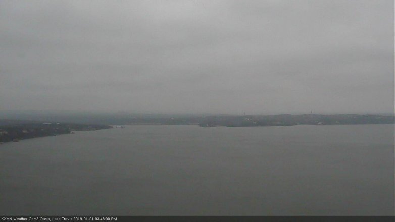 Lake Travis webcam, January 1, 2019 2:50 PM CT