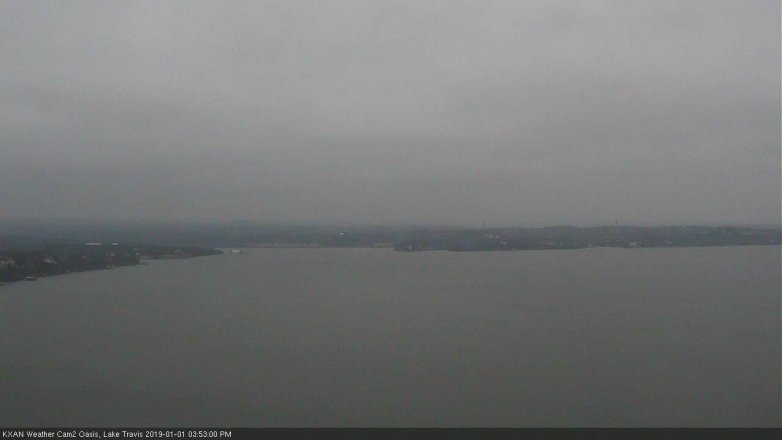 Lake Travis webcam, January 1, 2019 2:55 PM CT