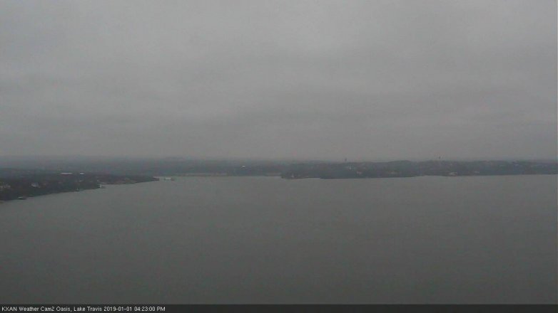 Lake Travis webcam, January 1, 2019 3:25 PM CT