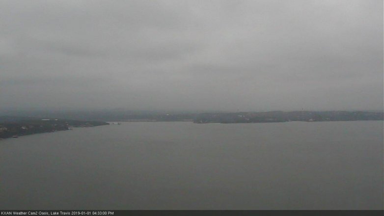 Lake Travis webcam, January 1, 2019 3:35 PM CT