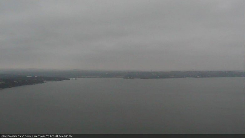 Lake Travis webcam, January 1, 2019 3:45 PM CT