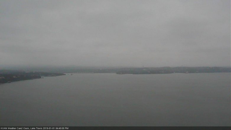 Lake Travis webcam, January 1, 2019 3:50 PM CT