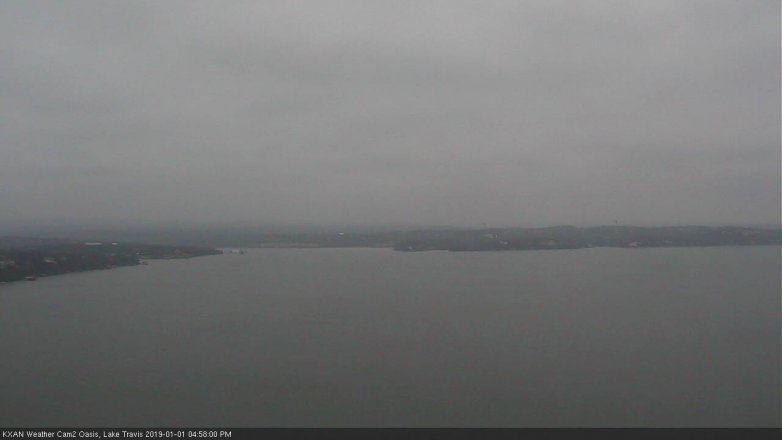 Lake Travis webcam, January 1, 2019 4:00 PM CT