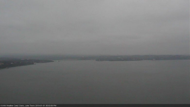 Lake Travis webcam, January 1, 2019 4:05 PM CT