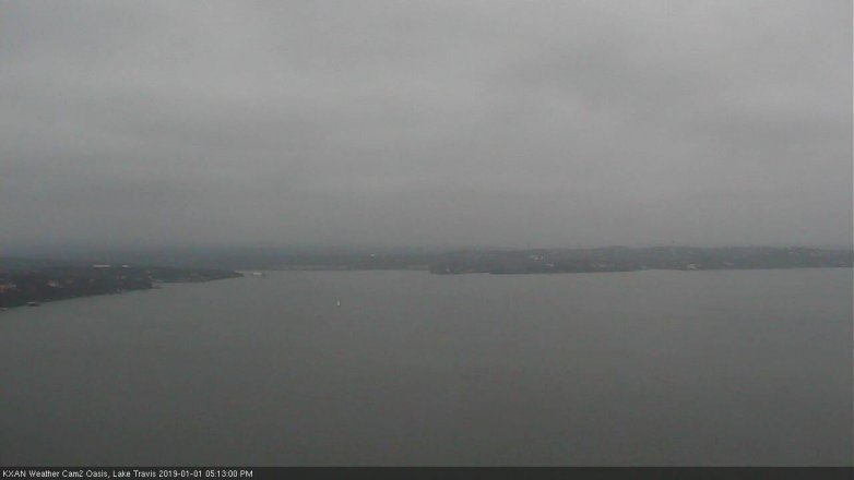 Lake Travis webcam, January 1, 2019 4:15 PM CT