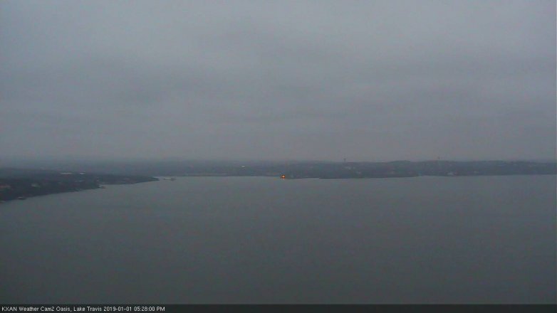 Lake Travis webcam, January 1, 2019 4:30 PM CT