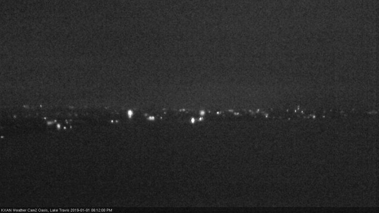 Lake Travis webcam, January 1, 2019 5:15 PM CT