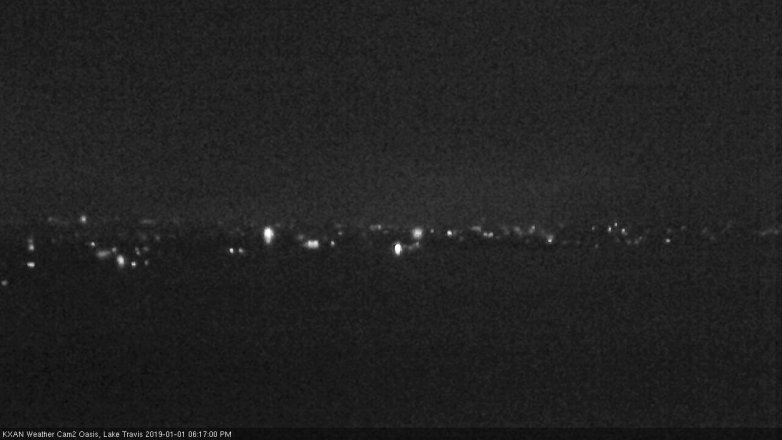 Lake Travis webcam, January 1, 2019 5:20 PM CT