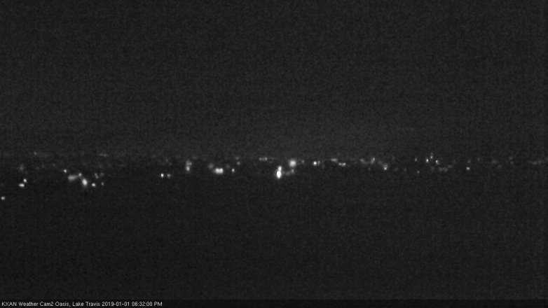 Lake Travis webcam, January 1, 2019 5:35 PM CT