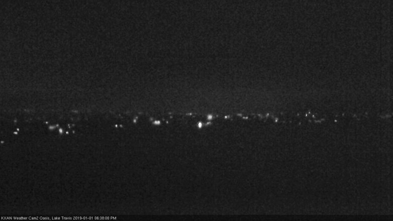 Lake Travis webcam, January 1, 2019 5:40 PM CT