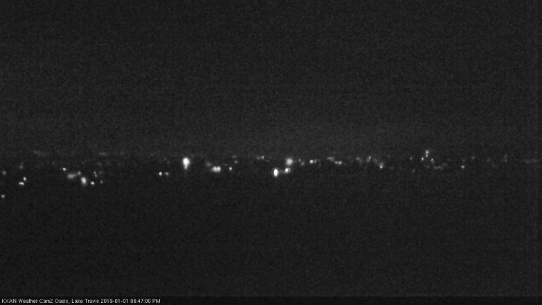 Lake Travis webcam, January 1, 2019 5:50 PM CT