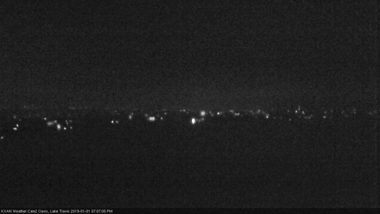 Lake Travis webcam, January 1, 2019 6:10 PM CT