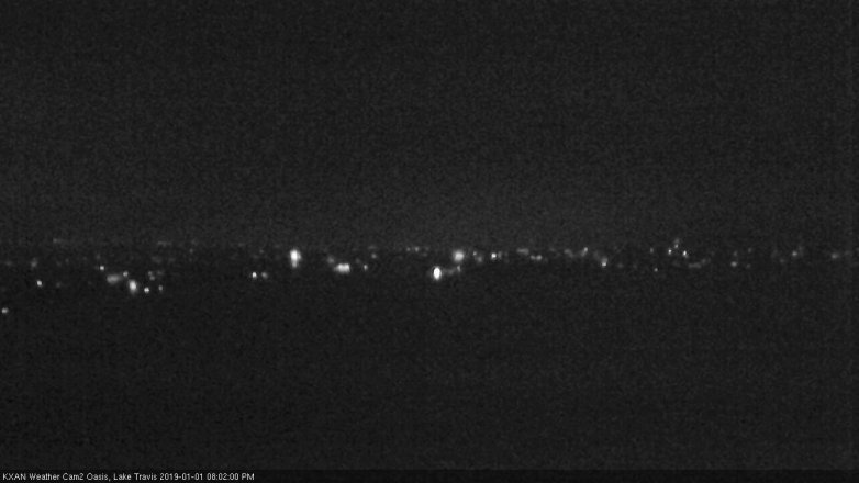Lake Travis webcam, January 1, 2019 7:05 PM CT