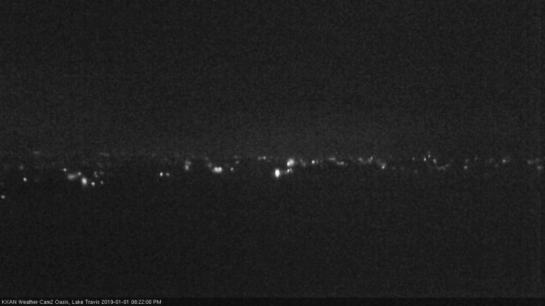 Lake Travis webcam, January 1, 2019 7:25 PM CT
