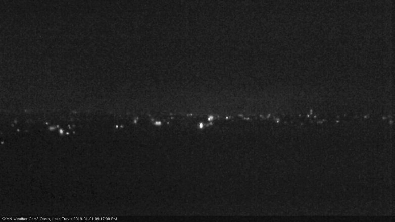 Lake Travis webcam, January 1, 2019 8:20 PM CT