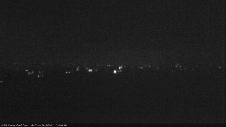 Lake Travis webcam, January 1, 2019 11:40 PM CT
