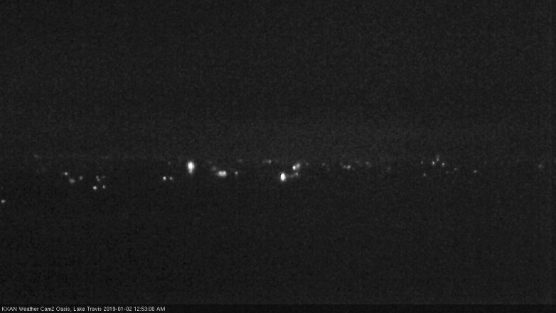Lake Travis webcam, January 1, 2019 11:55 PM CT