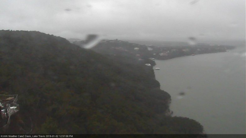 Lake Travis webcam, January 2, 2019 12:00 PM CT