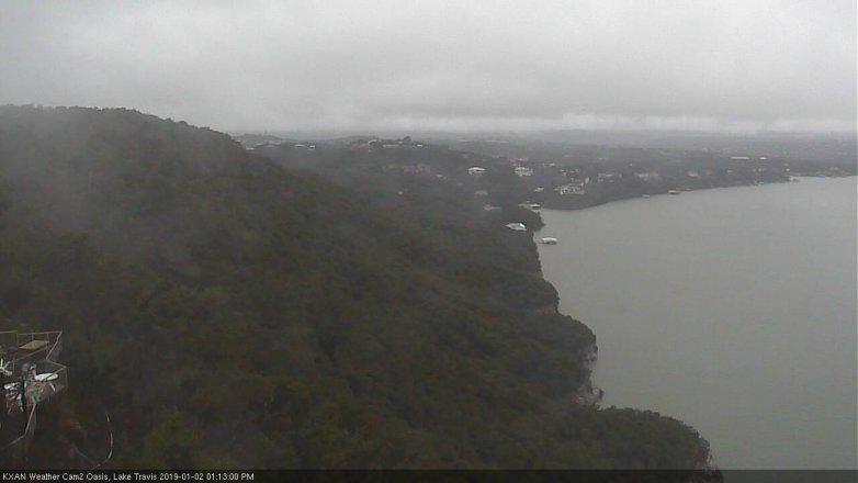 Lake Travis webcam, January 2, 2019 12:15 PM CT