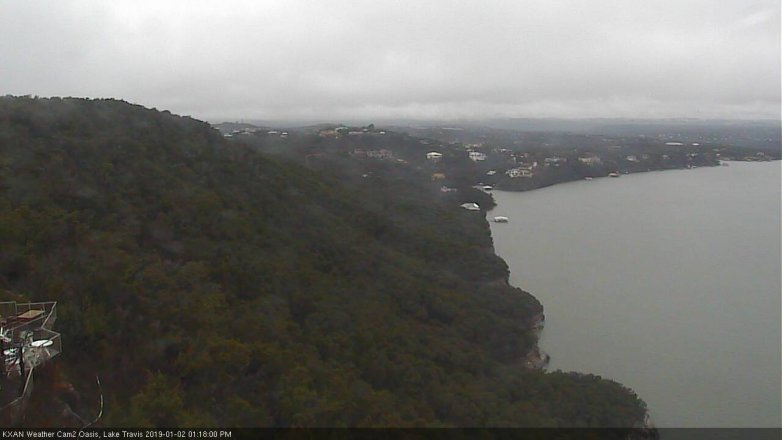 Lake Travis webcam, January 2, 2019 12:20 PM CT