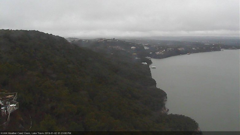 Lake Travis webcam, January 2, 2019 12:25 PM CT