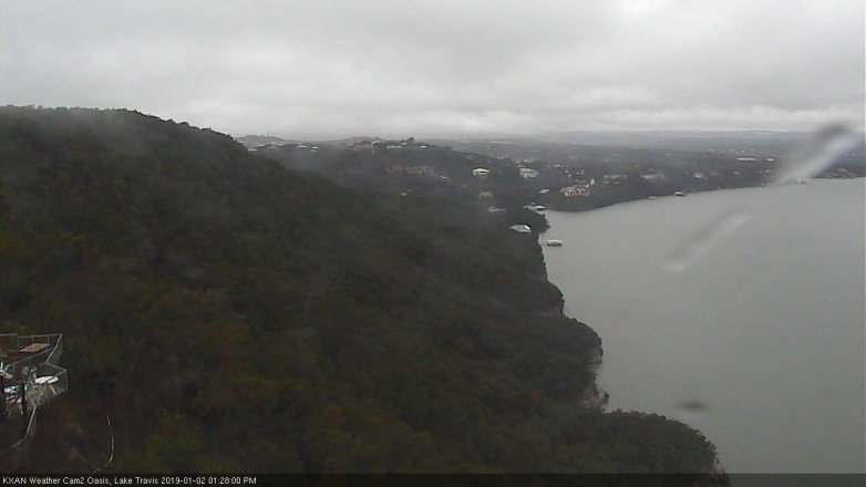 Lake Travis webcam, January 2, 2019 12:30 PM CT
