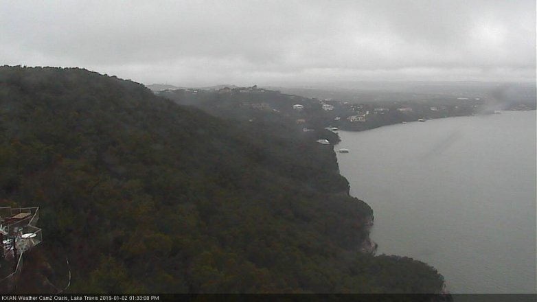 Lake Travis webcam, January 2, 2019 12:35 PM CT