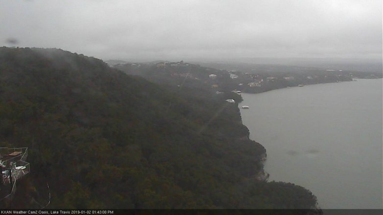 Lake Travis webcam, January 2, 2019 12:45 PM CT