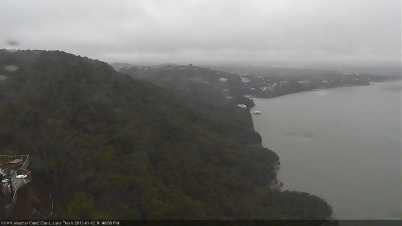Lake Travis webcam, January 2, 2019 12:50 PM CT