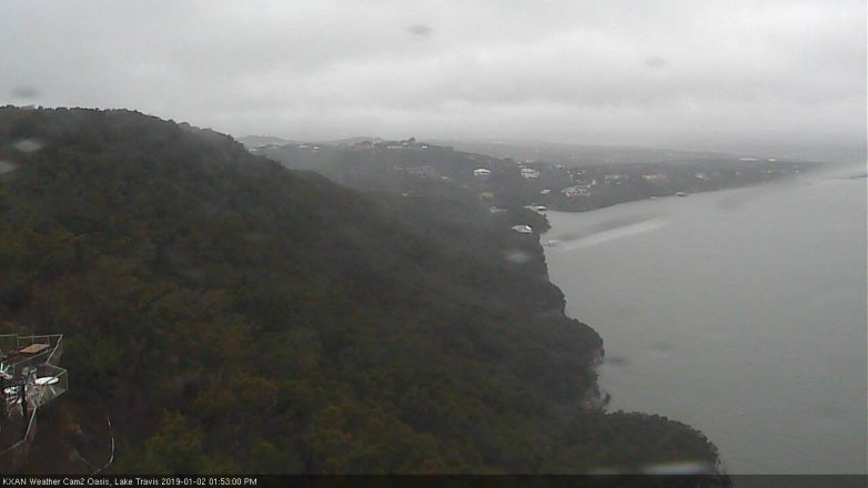 Lake Travis webcam, January 2, 2019 12:55 PM CT