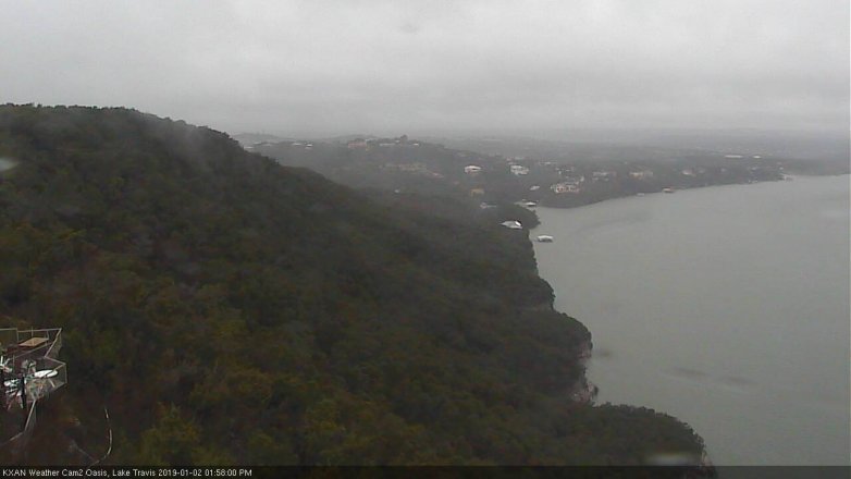 Lake Travis webcam, January 2, 2019 1:00 PM CT