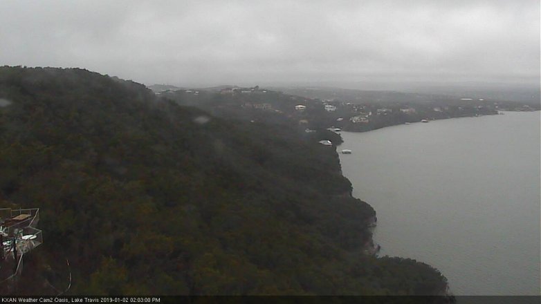 Lake Travis webcam, January 2, 2019 1:05 PM CT