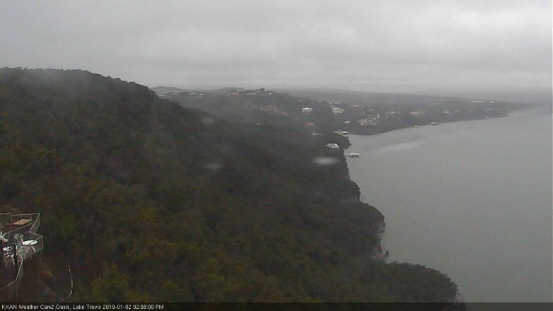 Lake Travis webcam, January 2, 2019 1:10 PM CT
