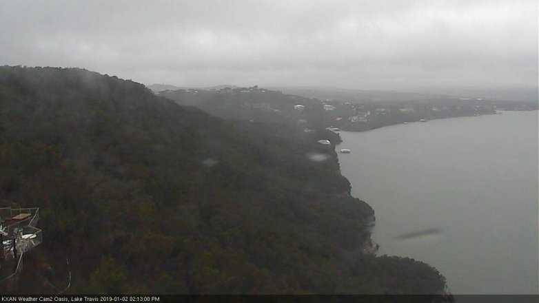 Lake Travis webcam, January 2, 2019 1:15 PM CT