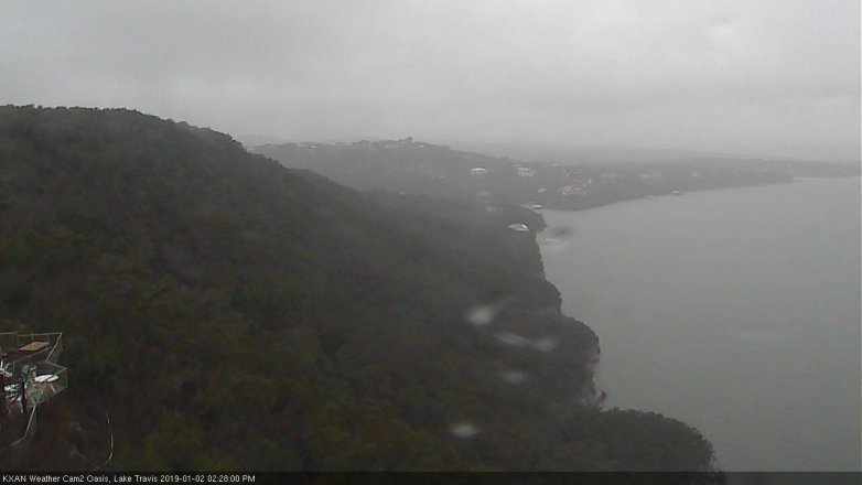 Lake Travis webcam, January 2, 2019 1:30 PM CT
