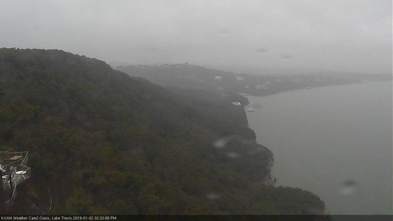 Lake Travis webcam, January 2, 2019 1:35 PM CT