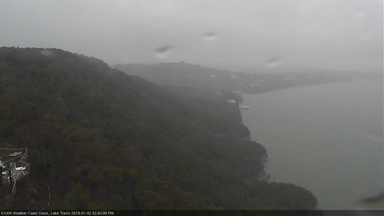 Lake Travis webcam, January 2, 2019 1:45 PM CT