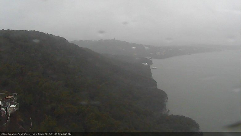 Lake Travis webcam, January 2, 2019 1:50 PM CT