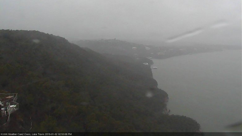 Lake Travis webcam, January 2, 2019 1:55 PM CT