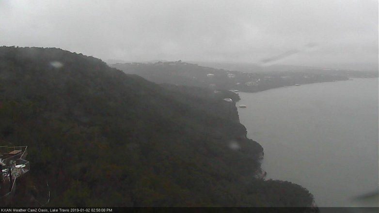 Lake Travis webcam, January 2, 2019 2:00 PM CT