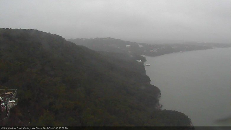Lake Travis webcam, January 2, 2019 2:05 PM CT