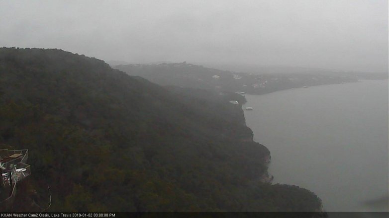 Lake Travis webcam, January 2, 2019 2:10 PM CT