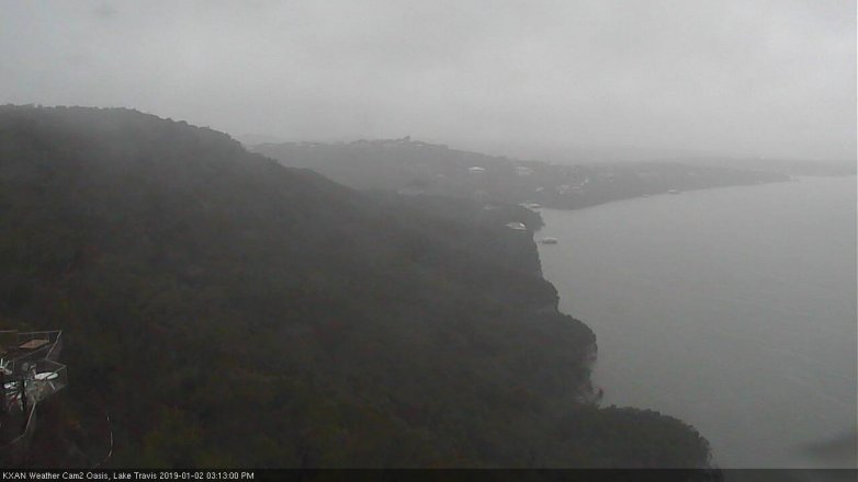 Lake Travis webcam, January 2, 2019 2:15 PM CT